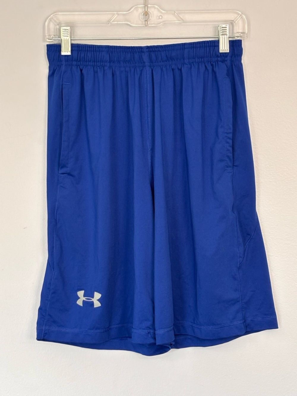 Under Armour HeatGear Medium Loose Athletic Shorts Blue Youth YMD Basketball